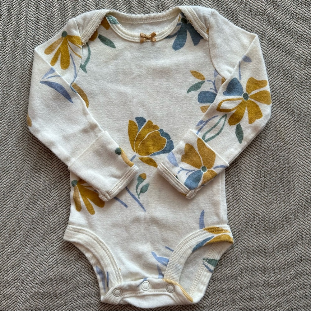 [5/$15] Cotton Floral Bodysuit